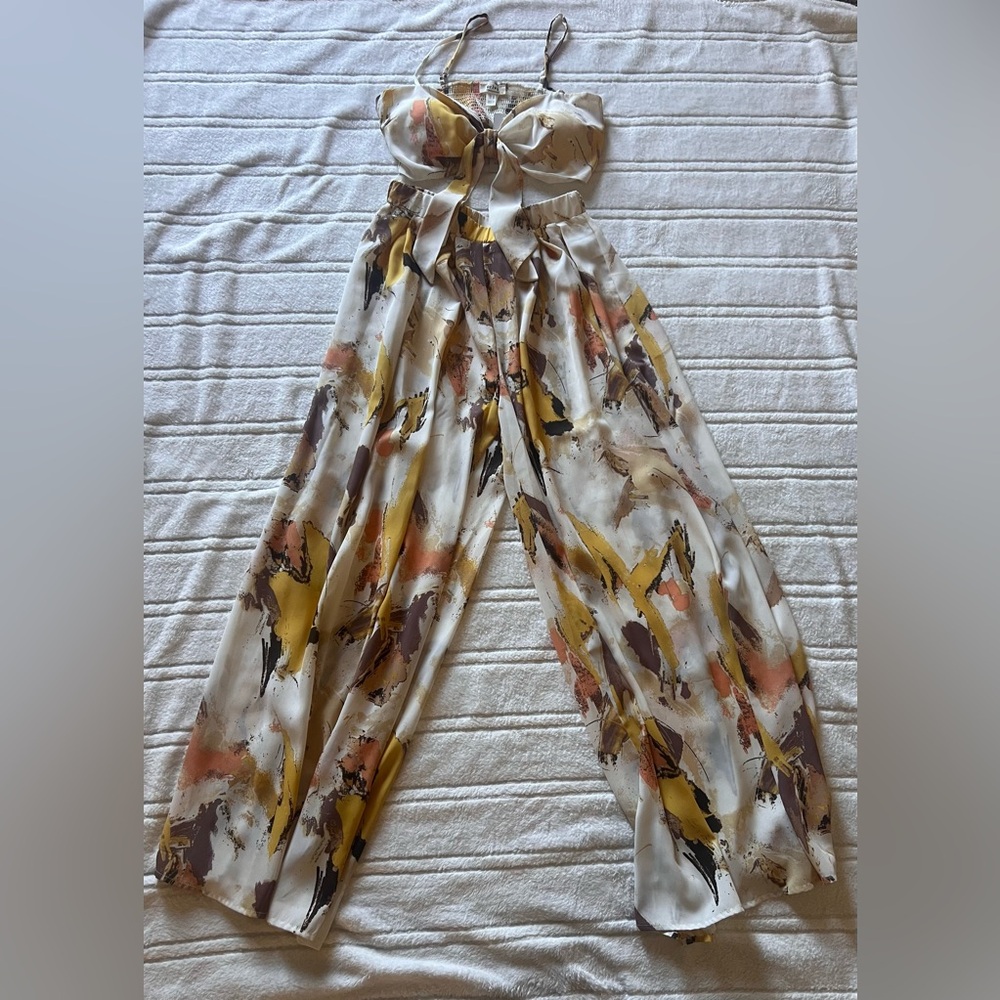 2piece crop top wide leg pant set